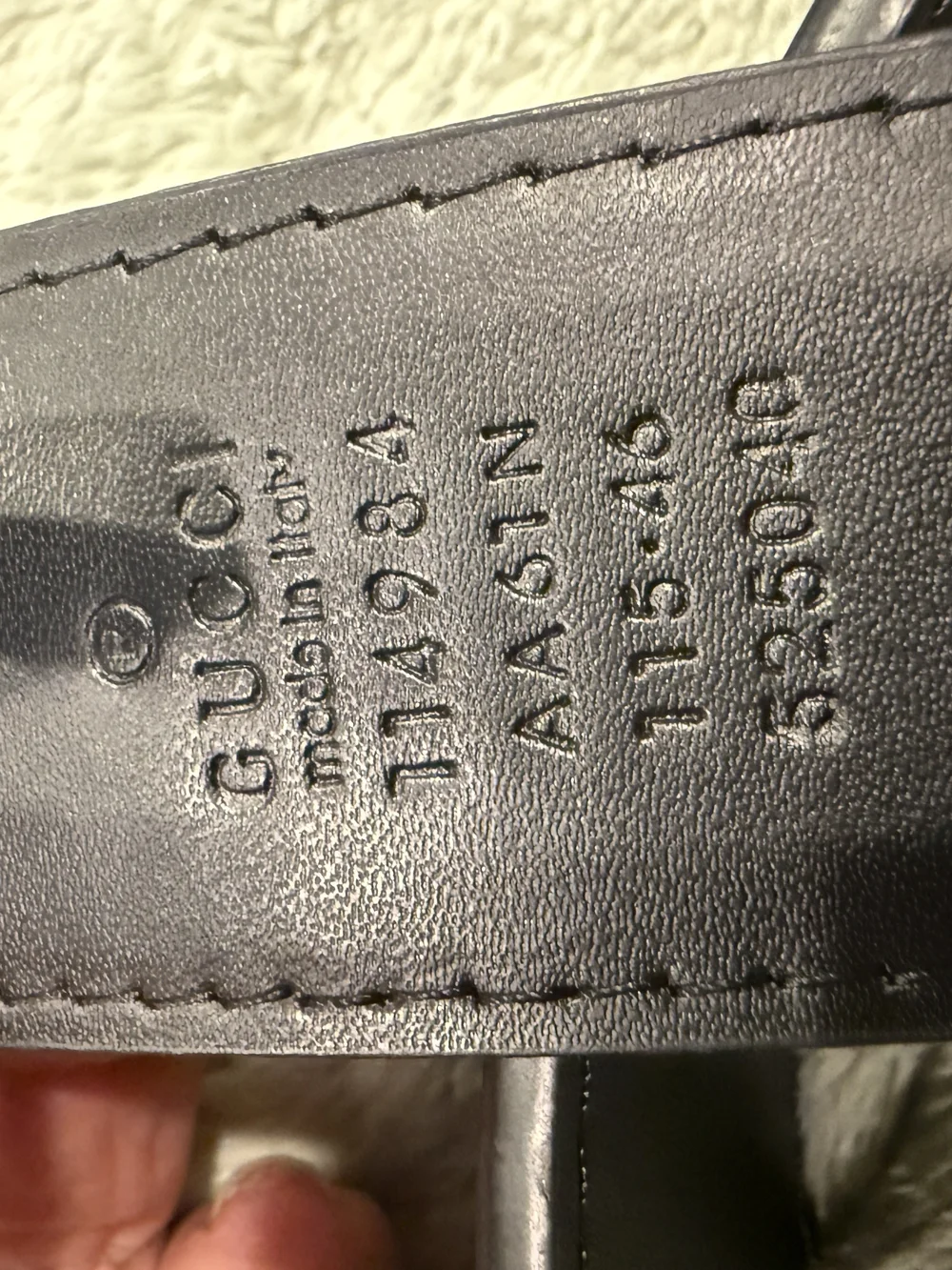 Gucci men leather