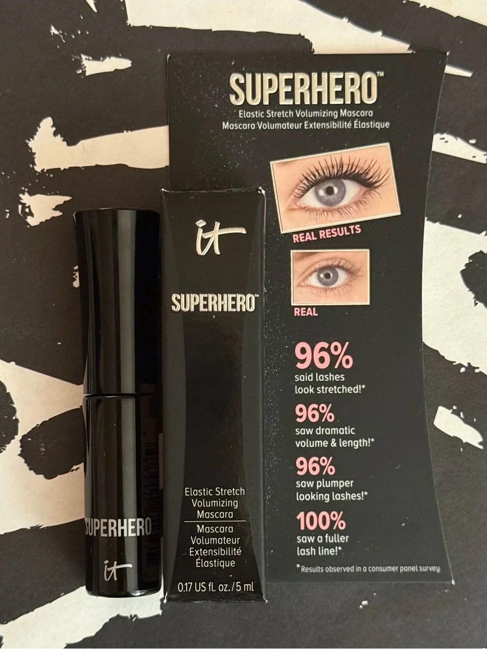 it Cosmetics Mini Superhero Volumizing Mascara Duo in Regular and Waterproof