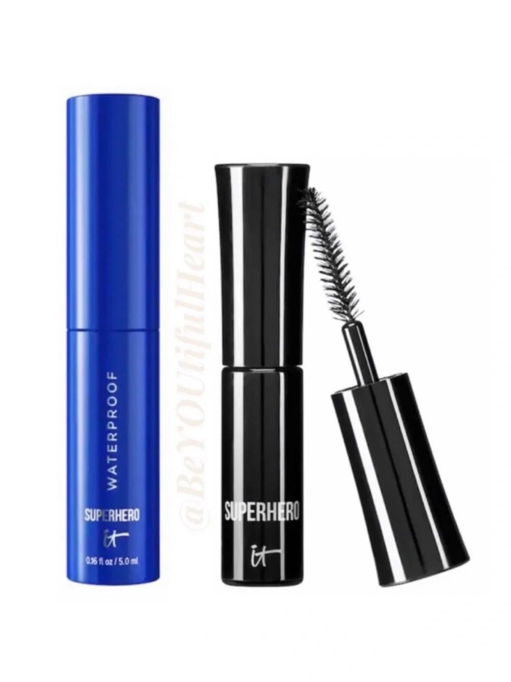 it Cosmetics Mini Superhero Volumizing Mascara Duo in Regular and Waterproof