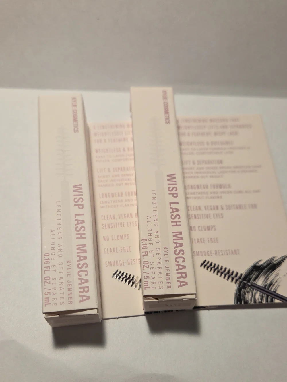 Duo Kylie Cosmetics Wisp Lash Mascara - Black