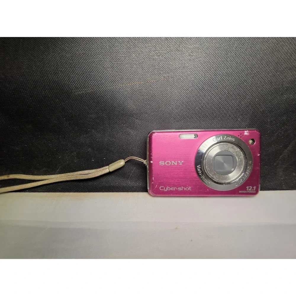 Sony Cyber-shot DSC-W220 12.1MP Digital Point & Shoot Camera Pink Untested