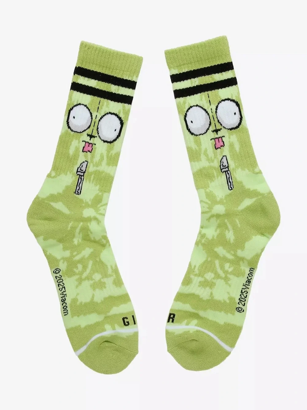 Invader Zim GIR Varsity Crew Socks‎ Hot Topic