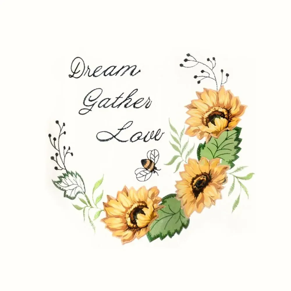 PowerSellerUSA Tier and Swag Window Curtain Set, Sunflower Bedroom Curtains Sets