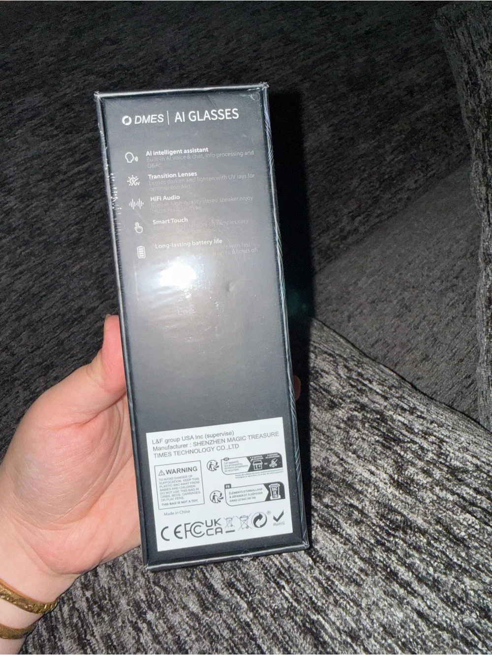 AI Glasses Screen Protector - Silver