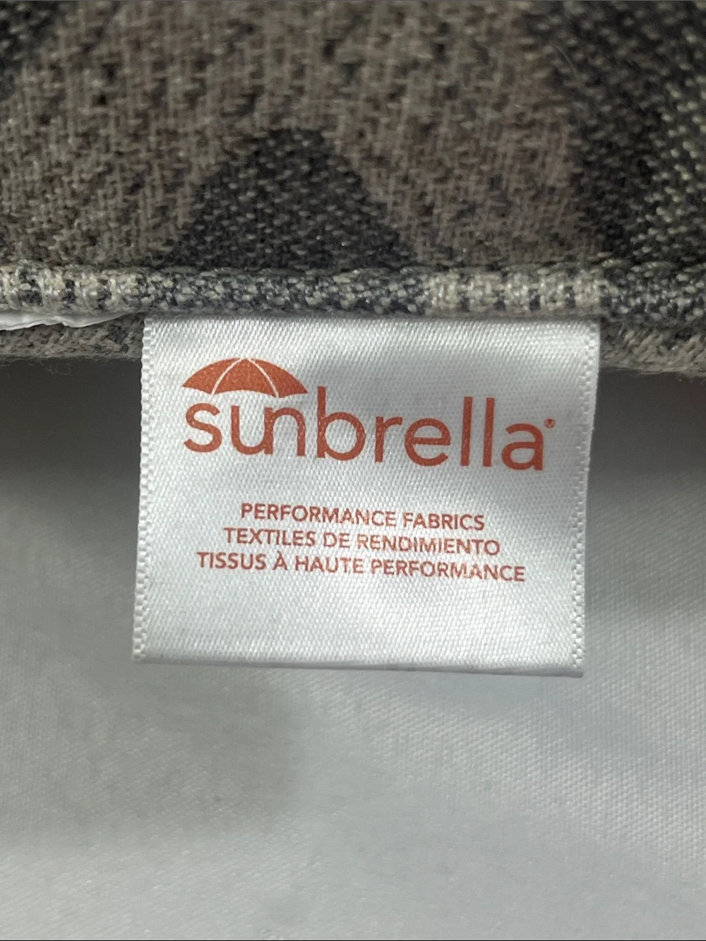Sunbrella geometric throw