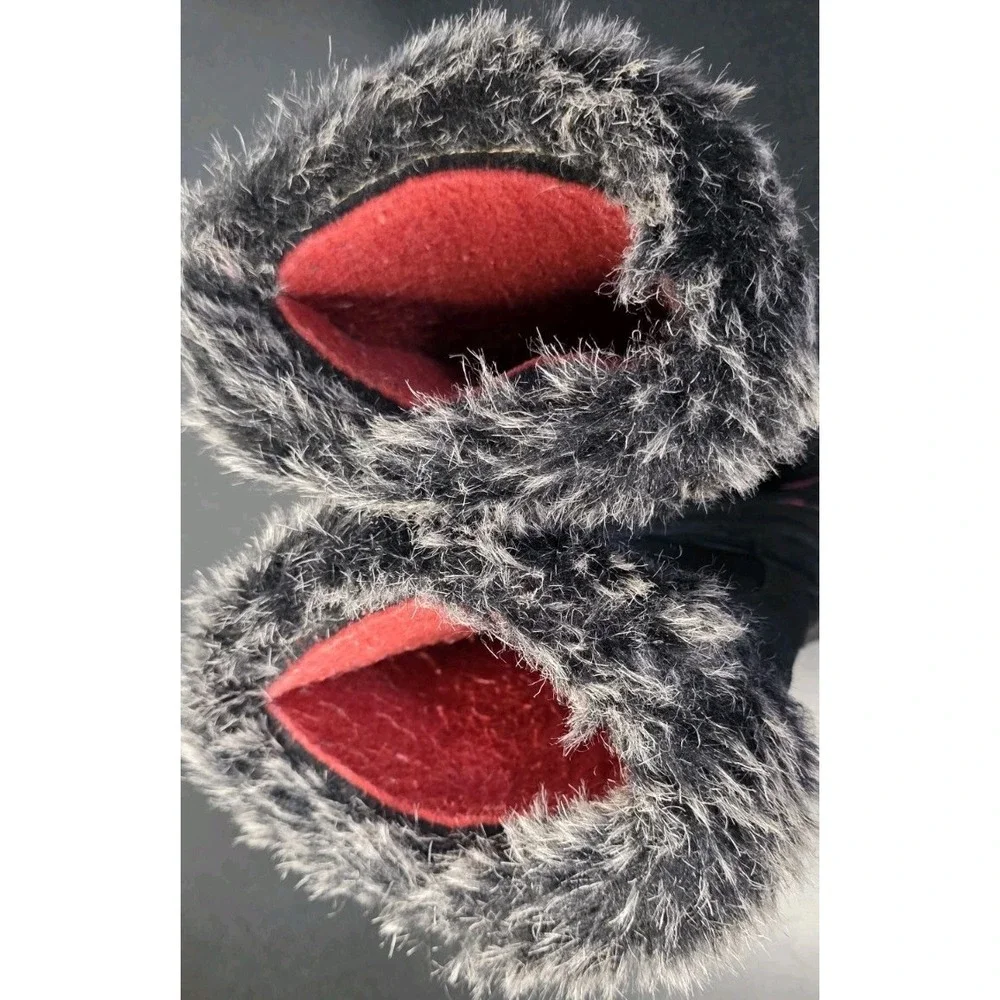 Kamik Girl 4 Powdery 3 Waterproof‎ Winter BootsPink Black Waterproof Snow Fur