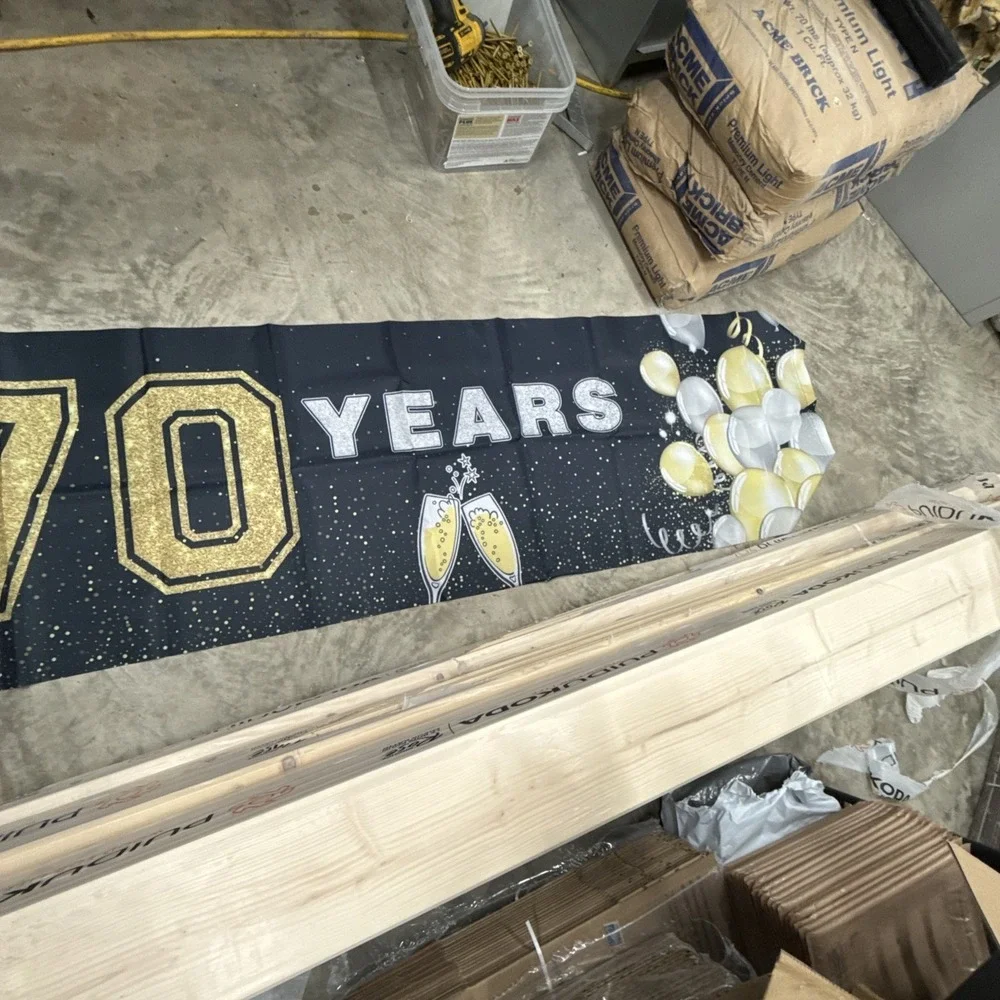 Happy Birthday Banner Cheers To 70 Years ‎ 1'.5