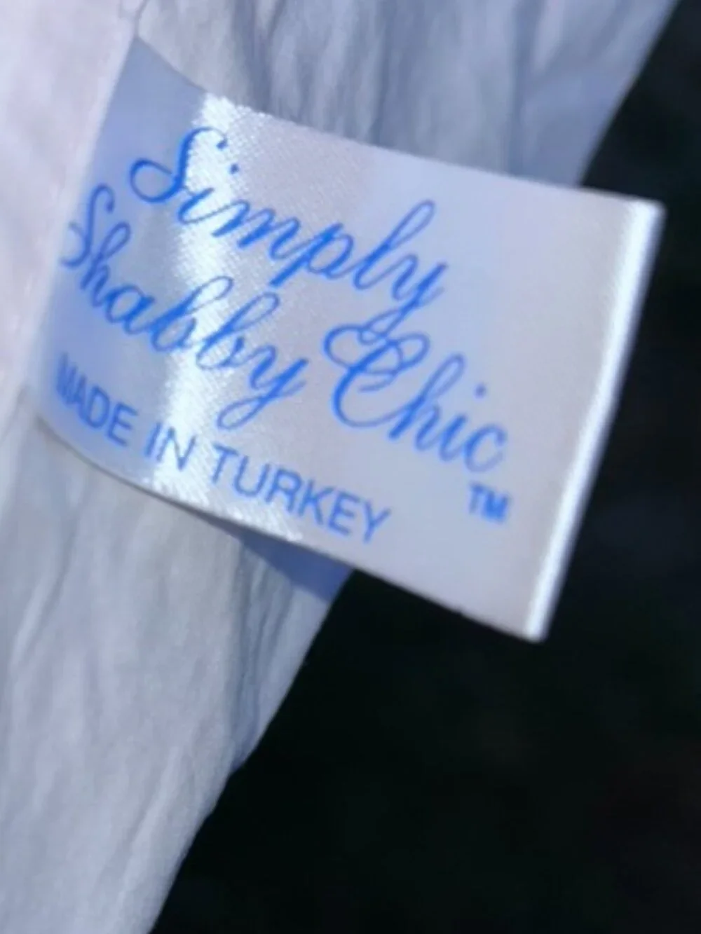 Shabby Chic Rachel Aswell KING pastel pink ruffle trim flat sheet made in TURKEY