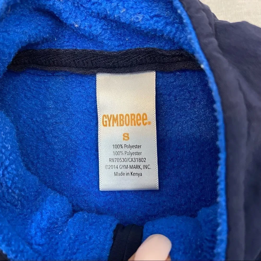 Boys‎ Gymboree Blue 1/4 Zip Fleece Jacket Small