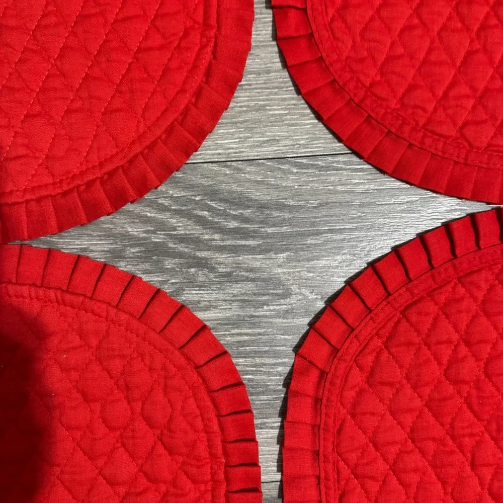 N/A quilted red