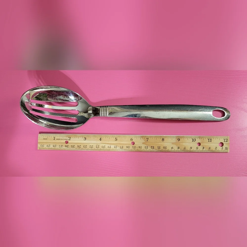 Oneida Stainless Steel Slotted Serving Spoon Approximately 12 1/2