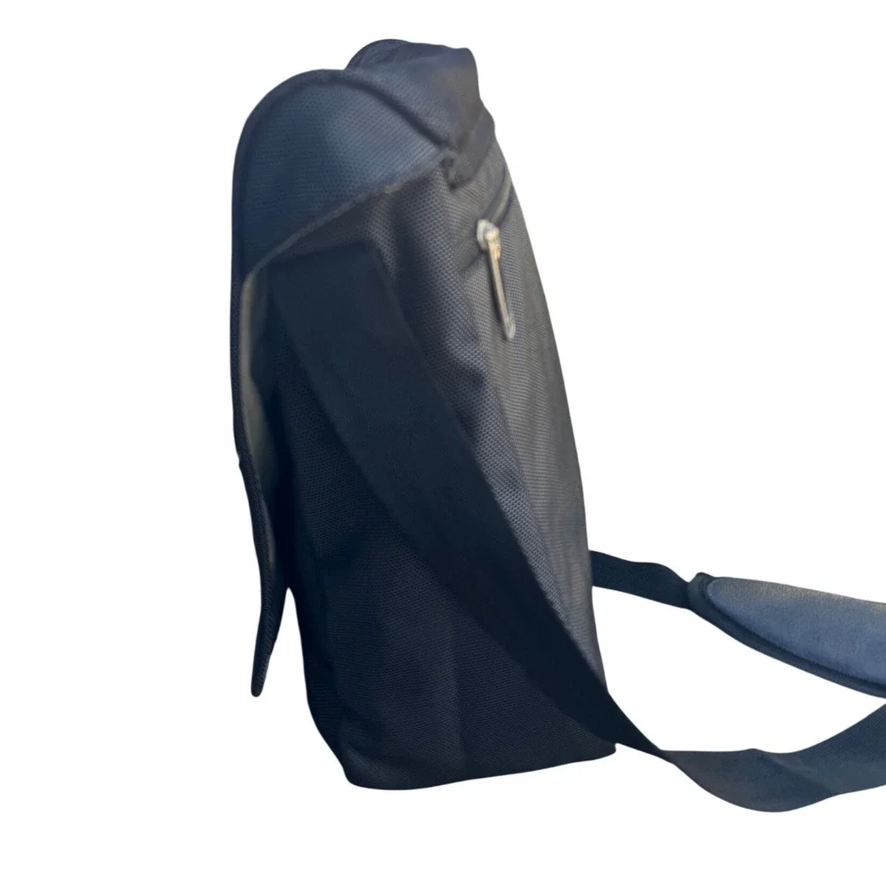 Kappa Mens Black Ballistic Nylon Messenger Laptop Bag‎ Padded Strap Sportswear