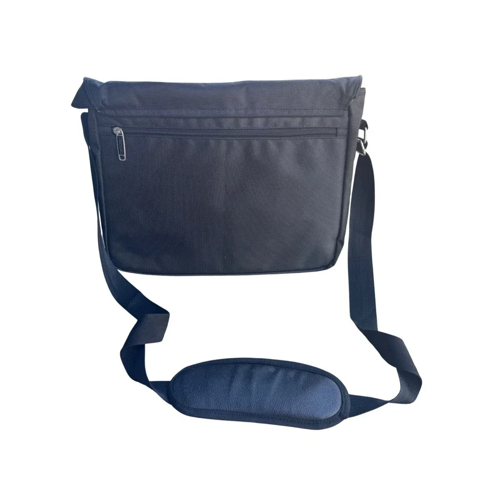 Kappa Mens Black Ballistic Nylon Messenger Laptop Bag‎ Padded Strap Sportswear