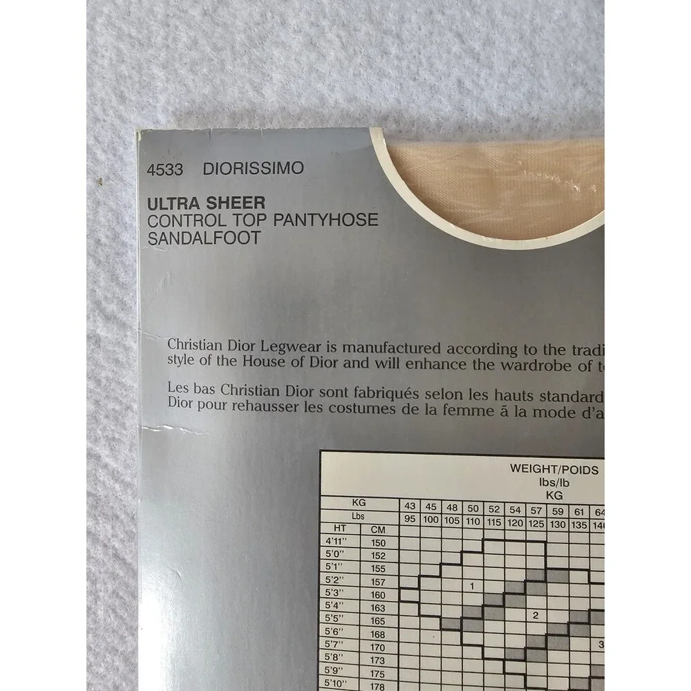 Dior christian pantyhose