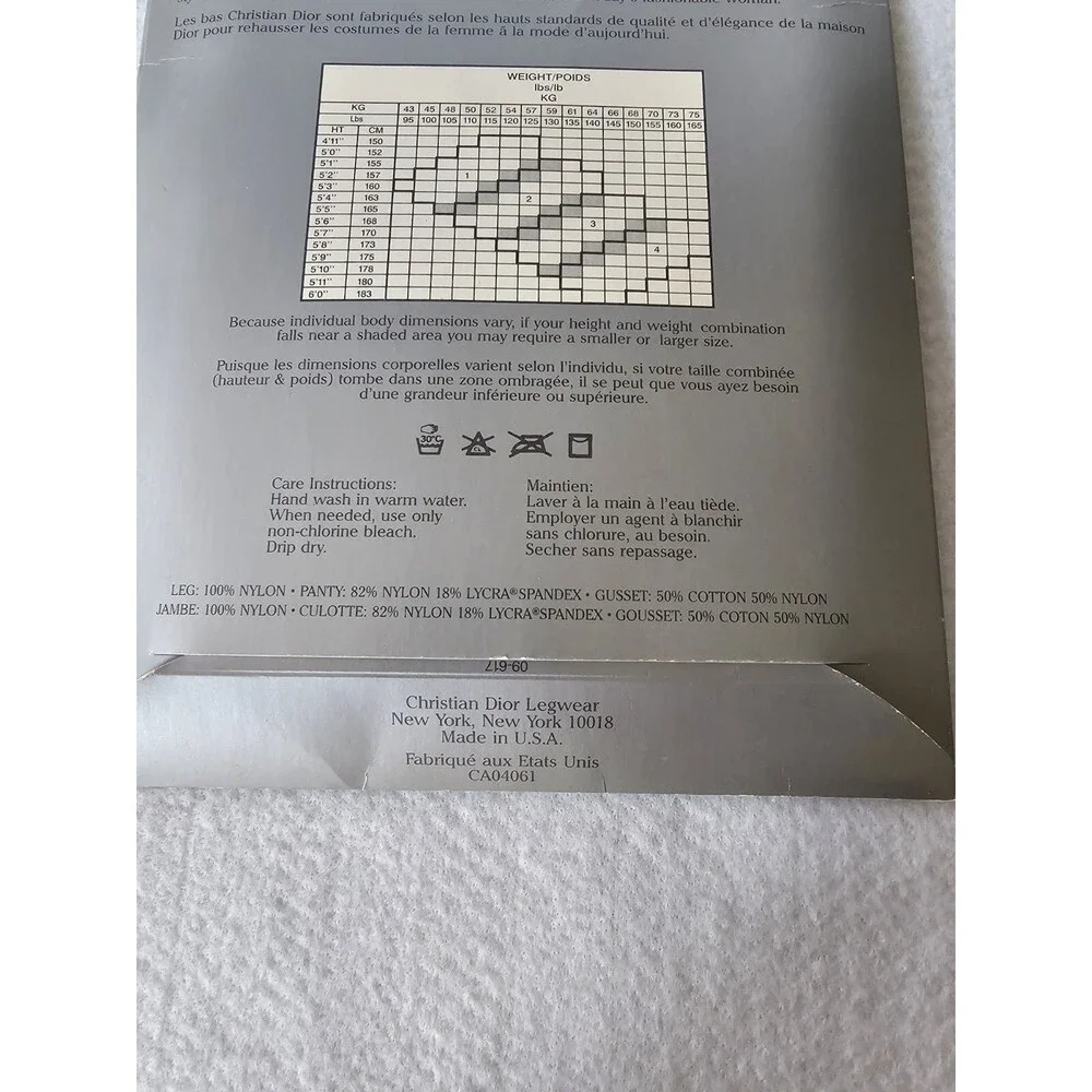 Dior christian pantyhose