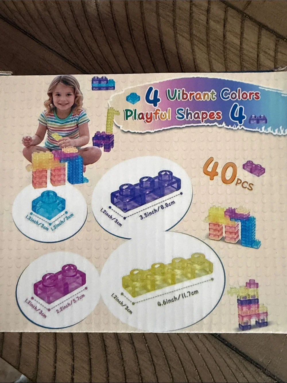 Kids Building squishy Set - Multicolor set of 40