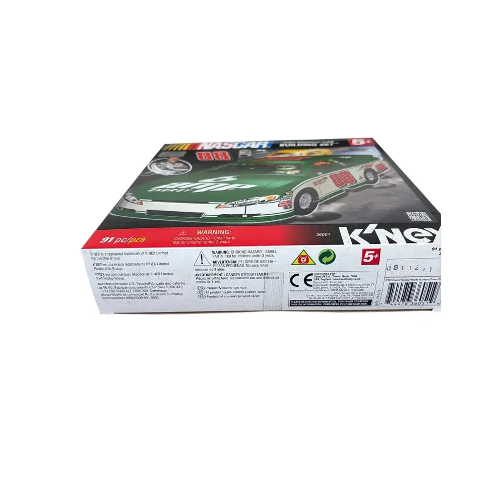 K'NEX NASCAR AMP Energy Car Building Set 91 Pieces Dale Jr. Knex 2011-NIB