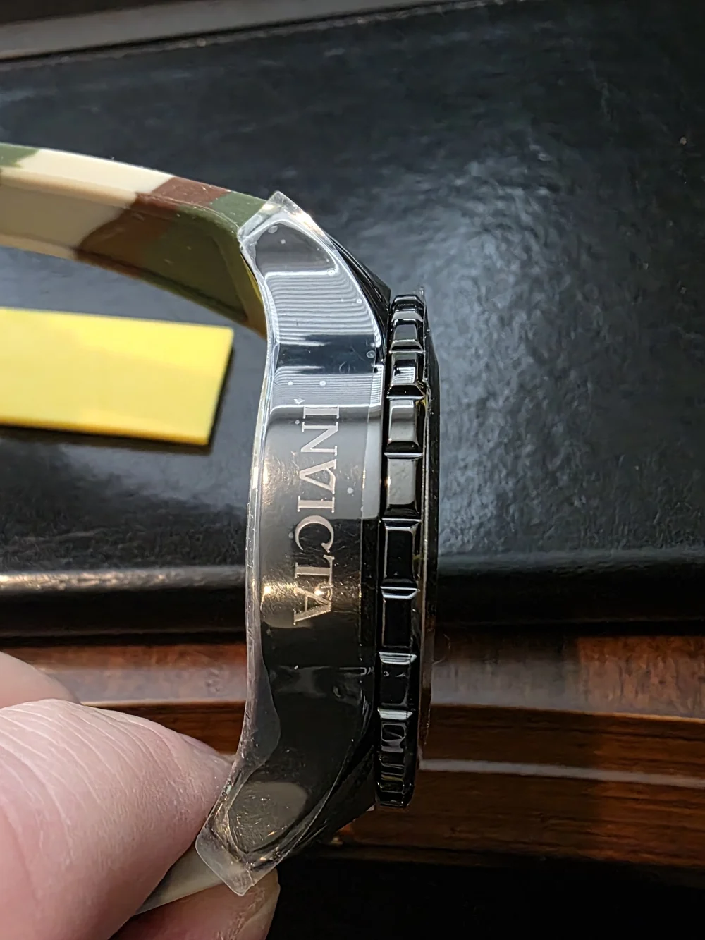 Invicta Watch with American Flag and Eagle Dial in Black and Red 48956 50mm