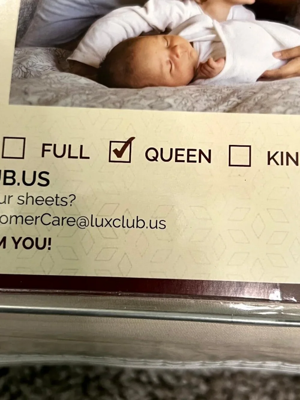 Luxclub flat sheet