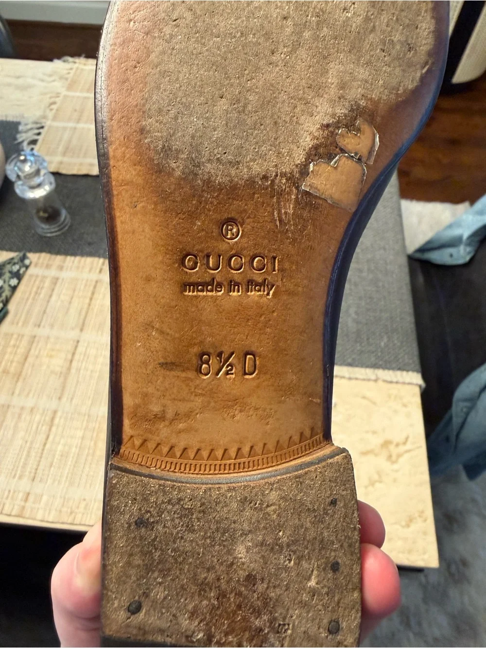 Gucci Brown Leather Horsebit Loafers 157440