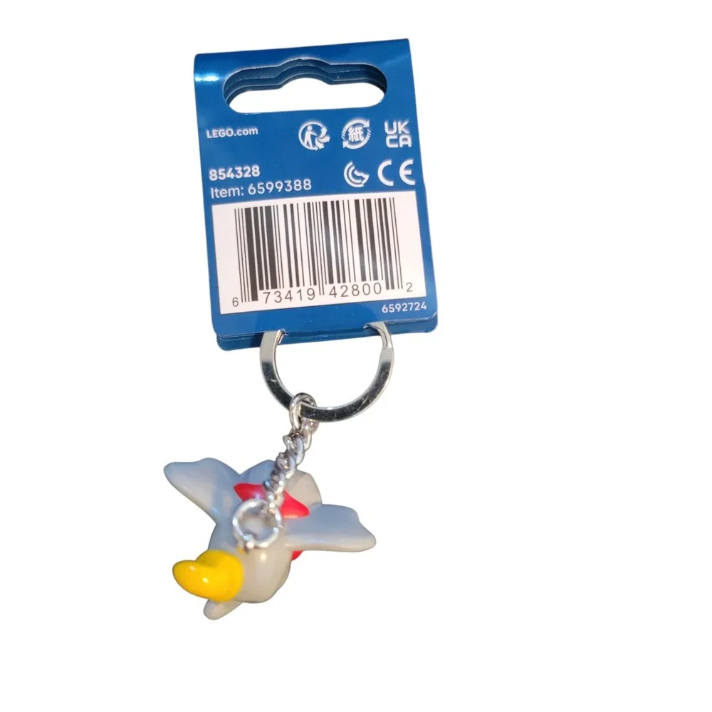 LEGO Disney Dumbo Keychain 854328 Unisex OS Gray New Flying Elephant Minifigure
