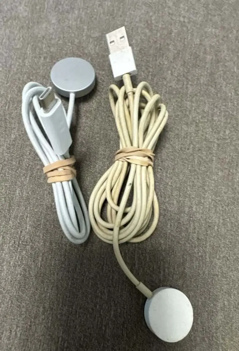 Apple Watch Magnetic Charging Cables - USB-C and USB-A Lot of 2