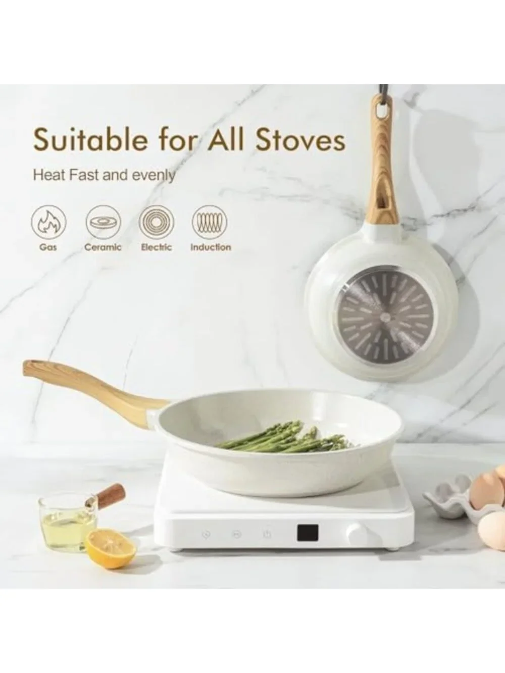 Nonstick Ceramic Frying Pan 9.5