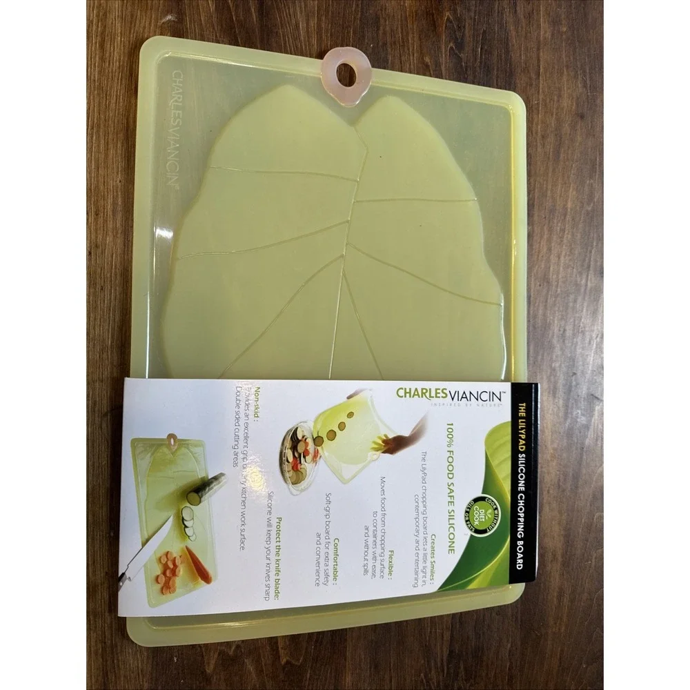 [New] Flexible Silicone Cutting Board Charles Viancin Lilypad Large (16