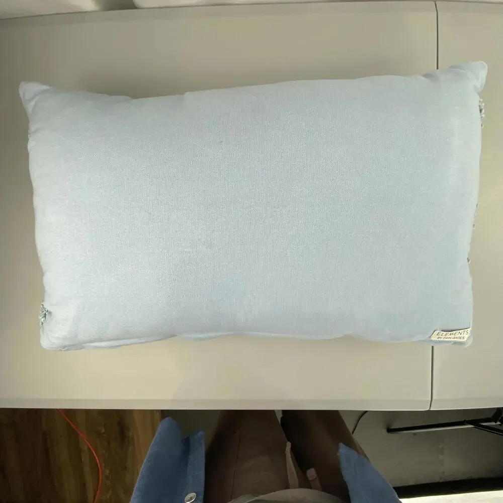 Chic Textured Sparkling Light Pastel Blue Throw Pillow - Elements by Erin Gates