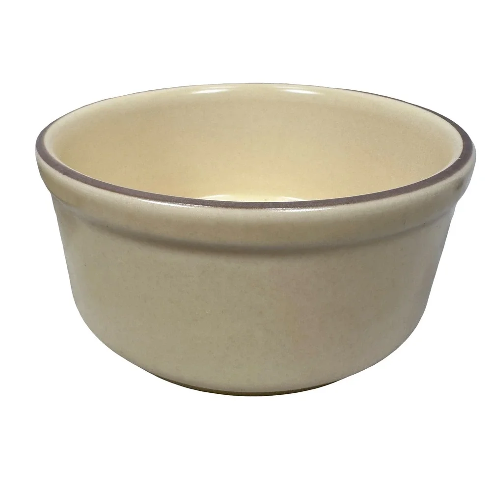 Vintage Pfaltzgraff Village Pet Bowl Set Dog Kitty Cat Stoneware 806 USA Yellow
