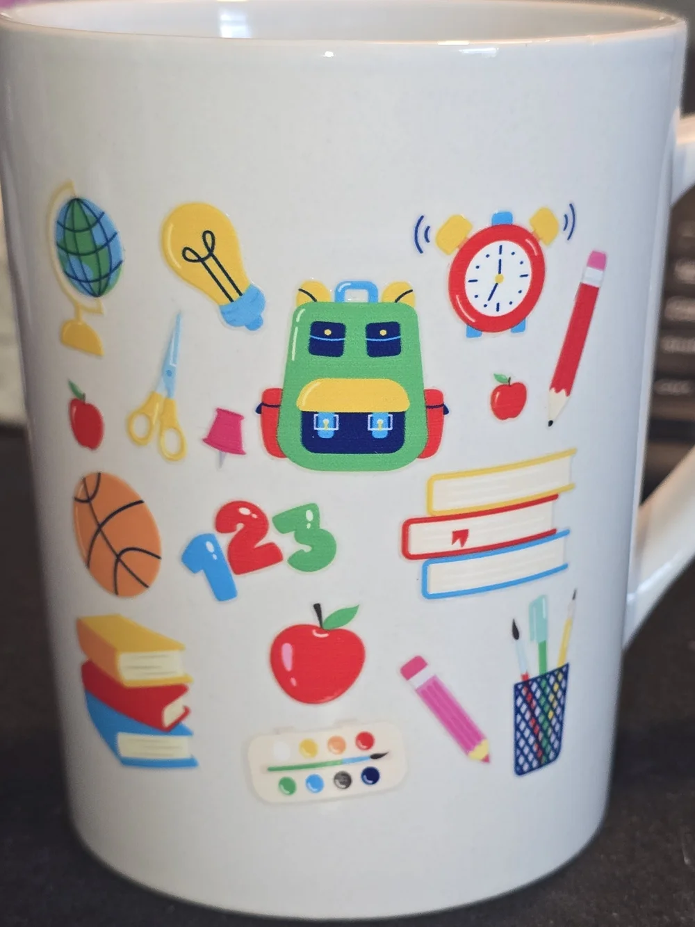 White Teacher Appreciation Mug - The Influence of a Good Teacher