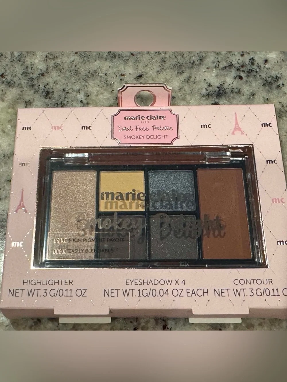 Marie Claire Total Face Palette Smokey Delight Brown Gold - OS