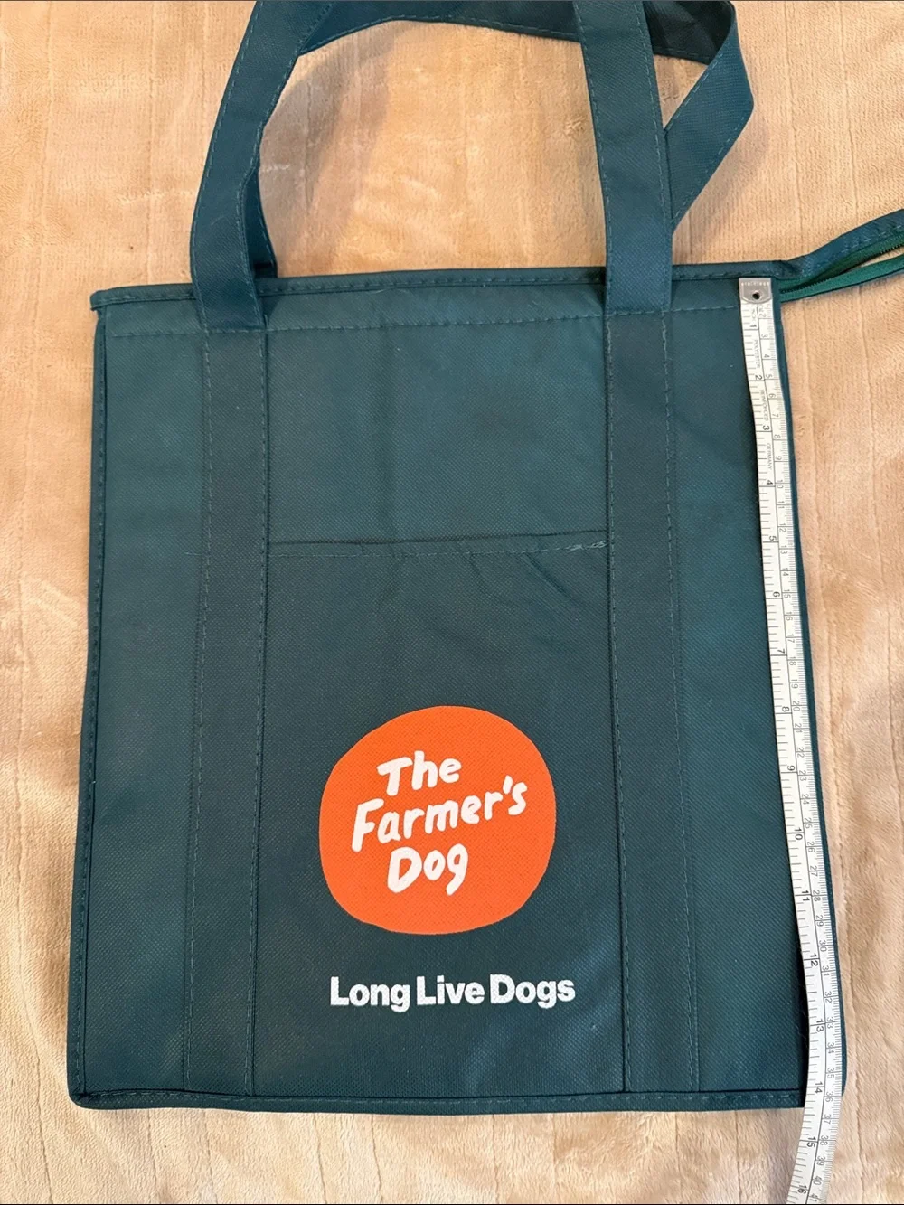 BRAND NEW. Insulated Green Dog Treat Tote - Long Live Dogs. The Farmer’s Dog.