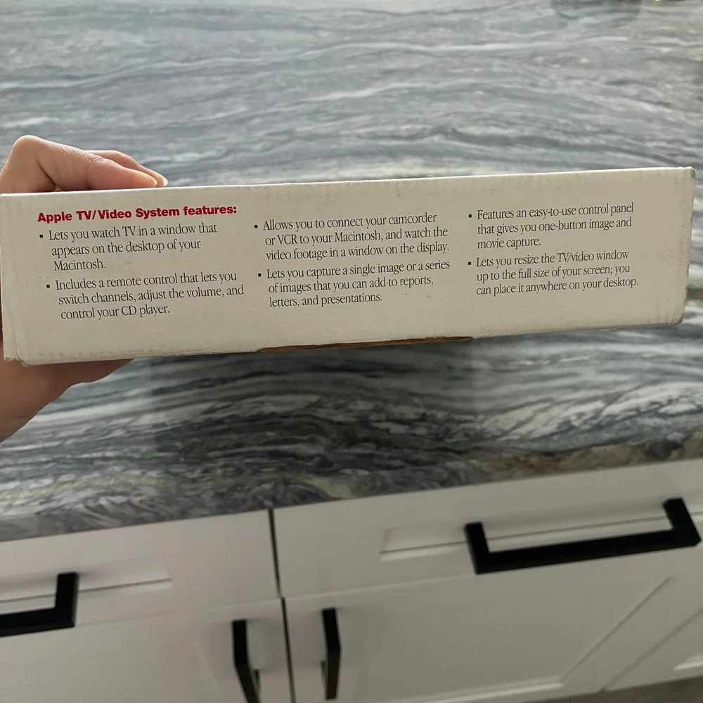 Vintage Apple TV Video System Original BOX ONLY M2896LL/A Macintosh Multimedia
