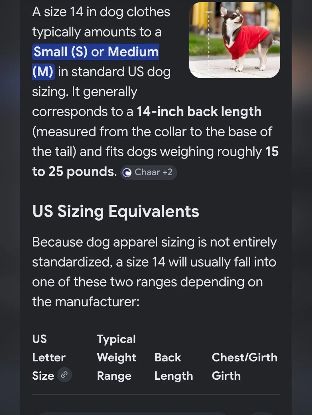 Canada Pooch style cold easy