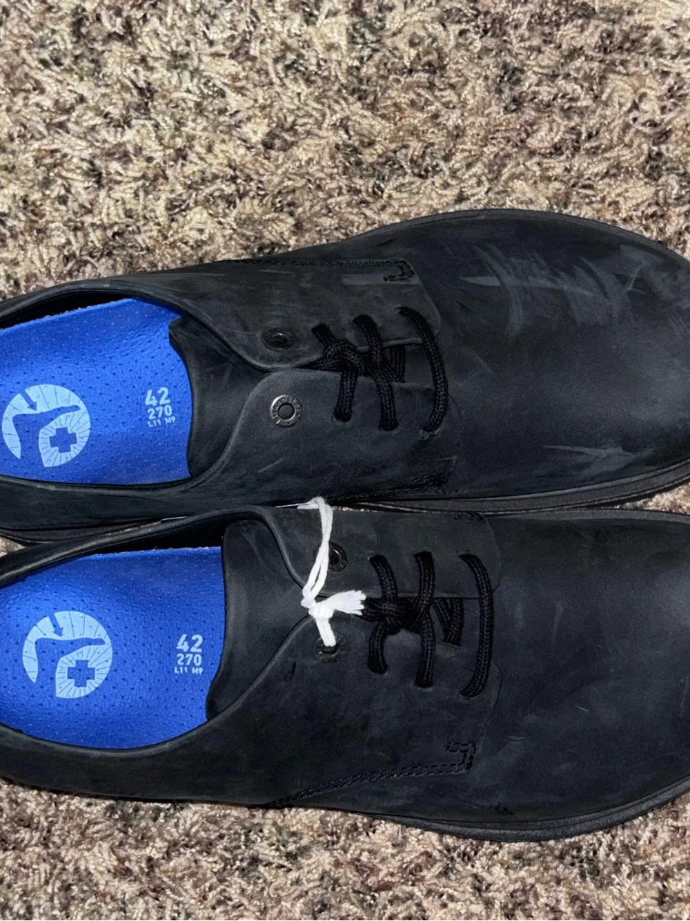 Birkenstock Highwood Lace Low Oxford Men’s Size 9 Black Leather Comfort Shoes