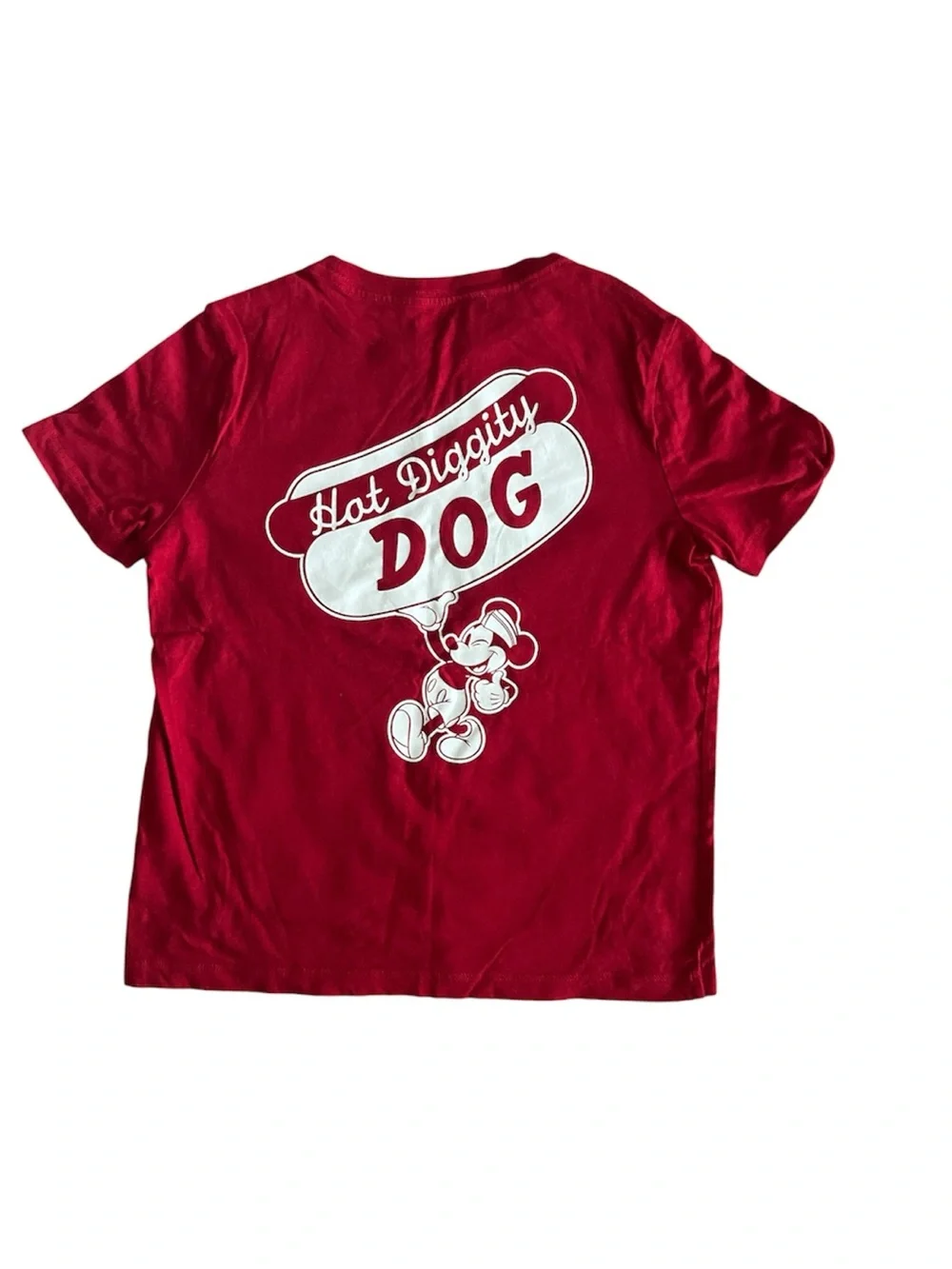 Old Navy x Disney Kids' Red 'Hot Diggity Dog' Graphic Tee Size Medium (8)
