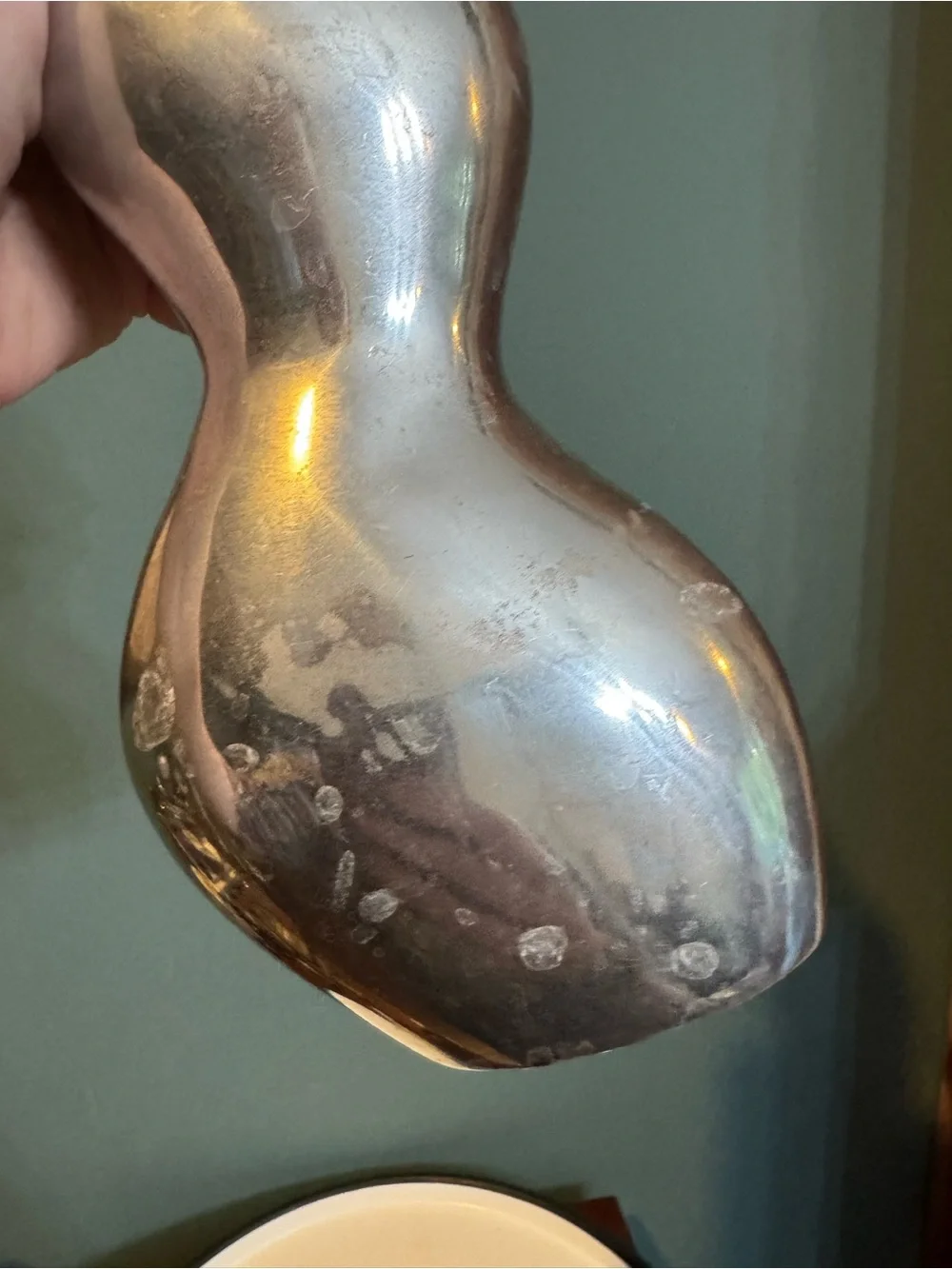 Metallic Sculptural Vase - Silver Modern Home Decor