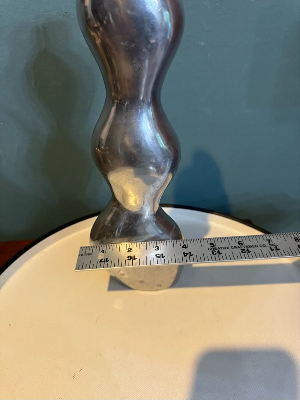 Metallic Sculptural Vase - Silver Modern Home Decor