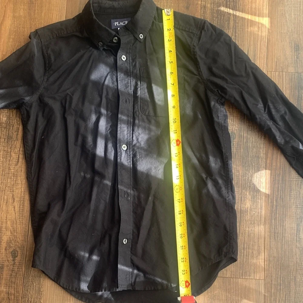 Bundle Old Navy Kids Button Down Shirts - placeBlack, placeLight Blue, Dark Blue