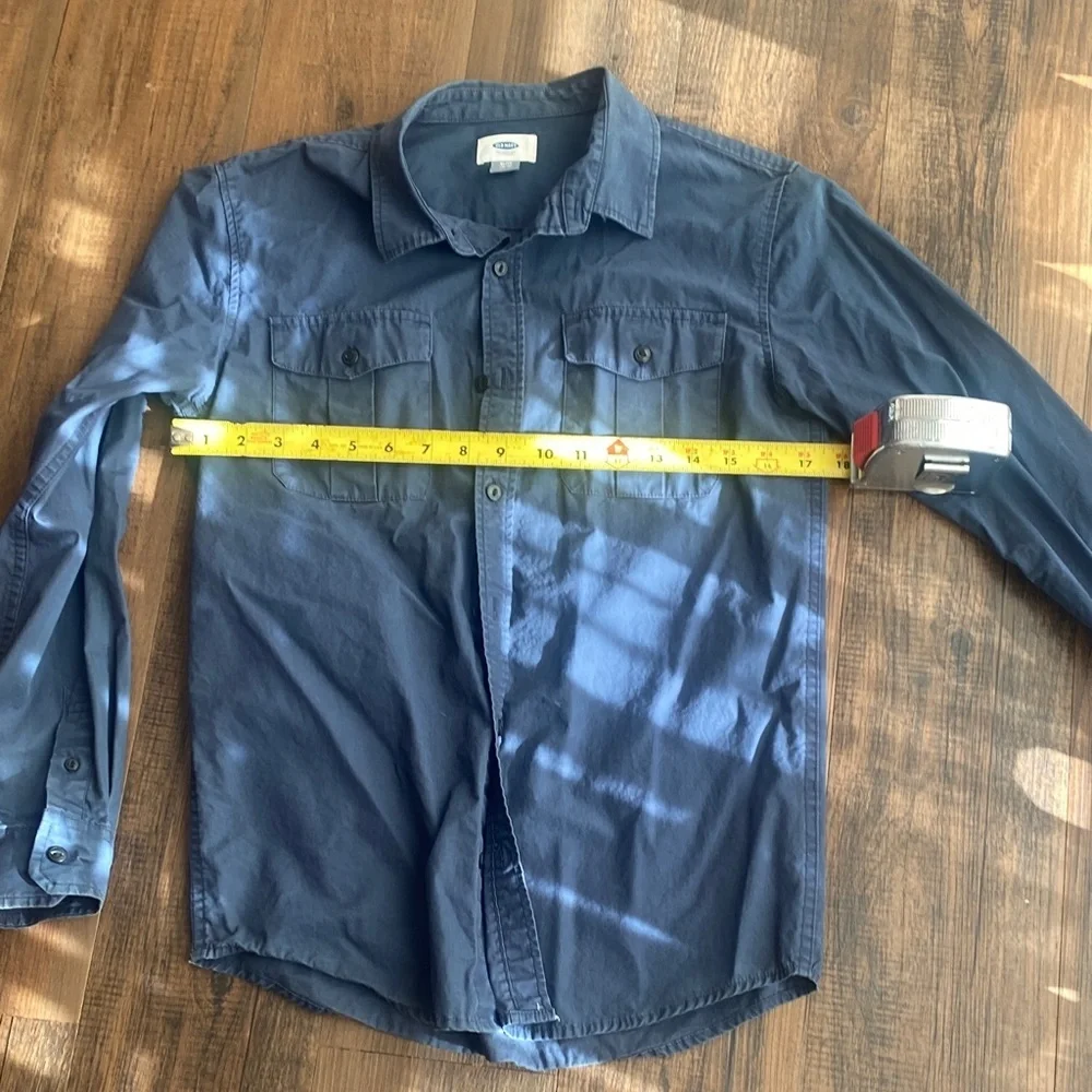Bundle Old Navy Kids Button Down Shirts - placeBlack, placeLight Blue, Dark Blue