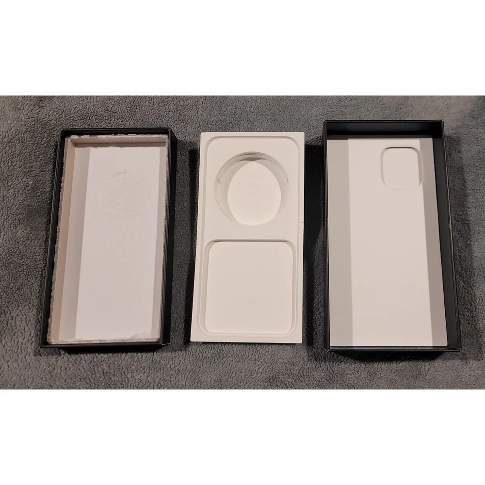 Original Apple iPhone 12 Pro Max *EMPTY BOX* Pacific Blue 256GB + OEM Cable