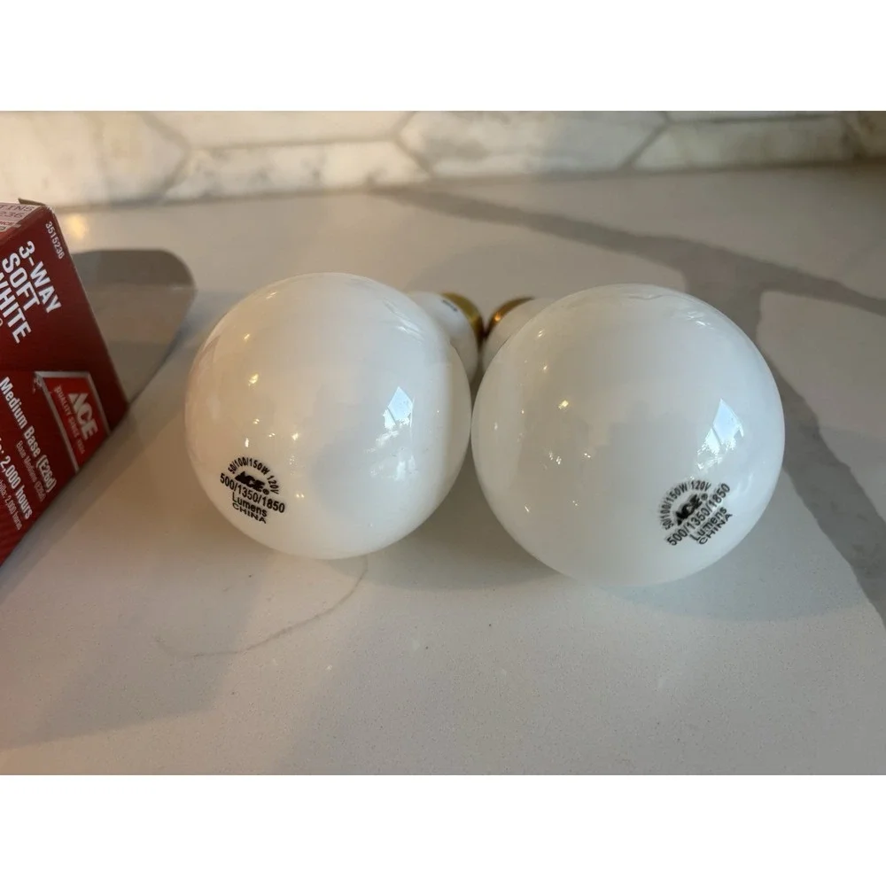 Light 3 Way Bulbs, 50/100/150W Soft White - Total (2 Bulbs) Tested Ace Hardware