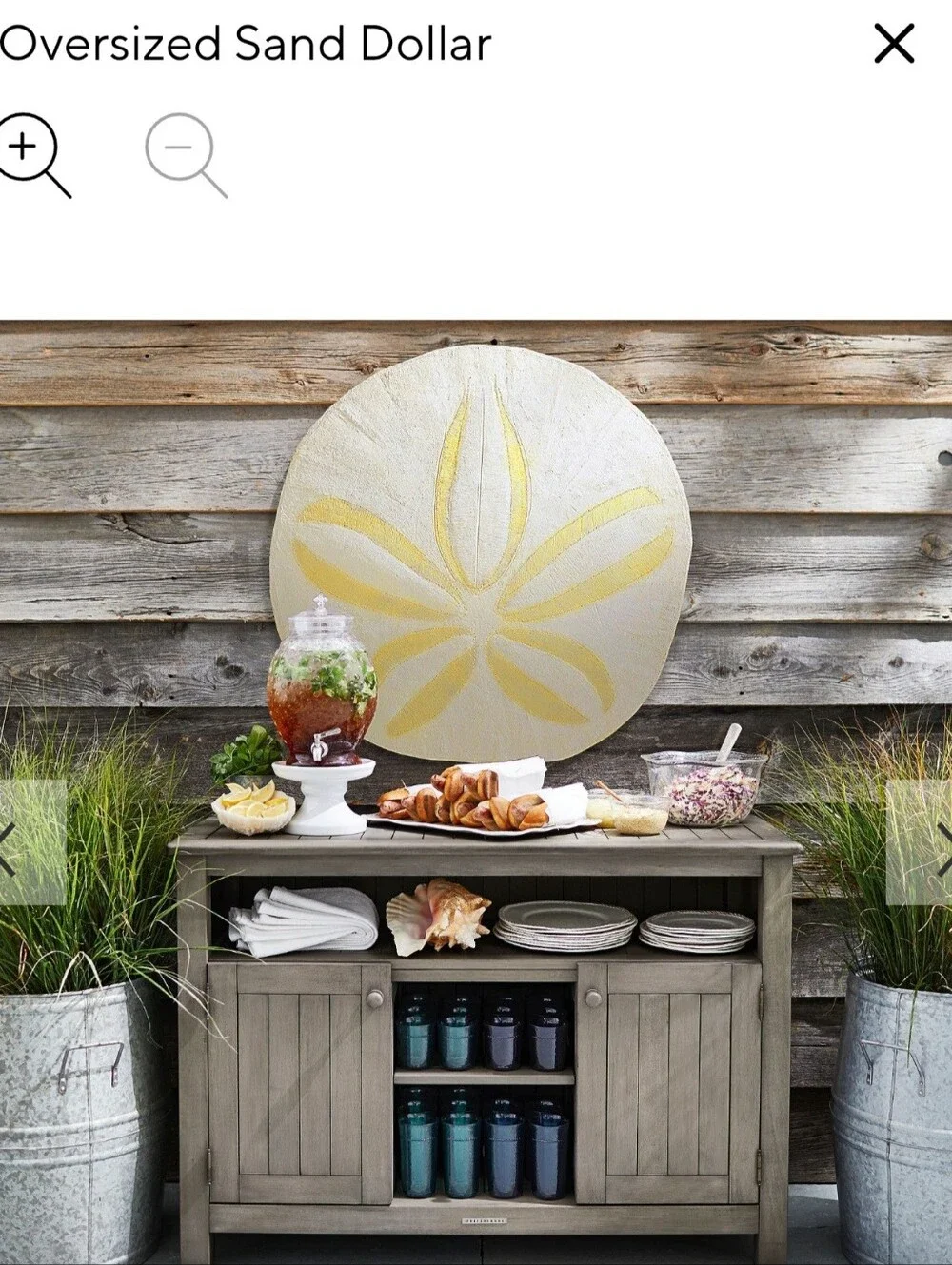 Pottery Barn art details see
