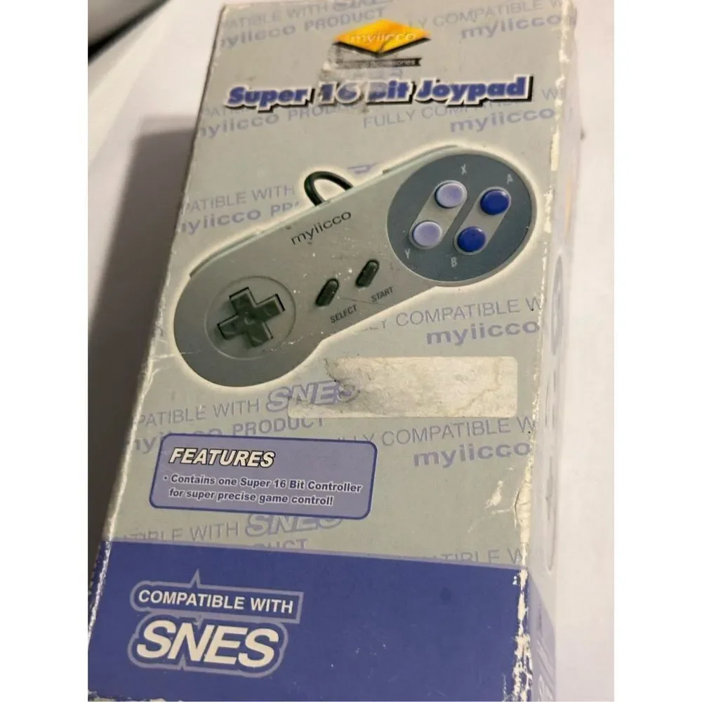 New Myiicco 16 Bit Joypad Controller for‎ Super Nintendo SNES System Control Pad