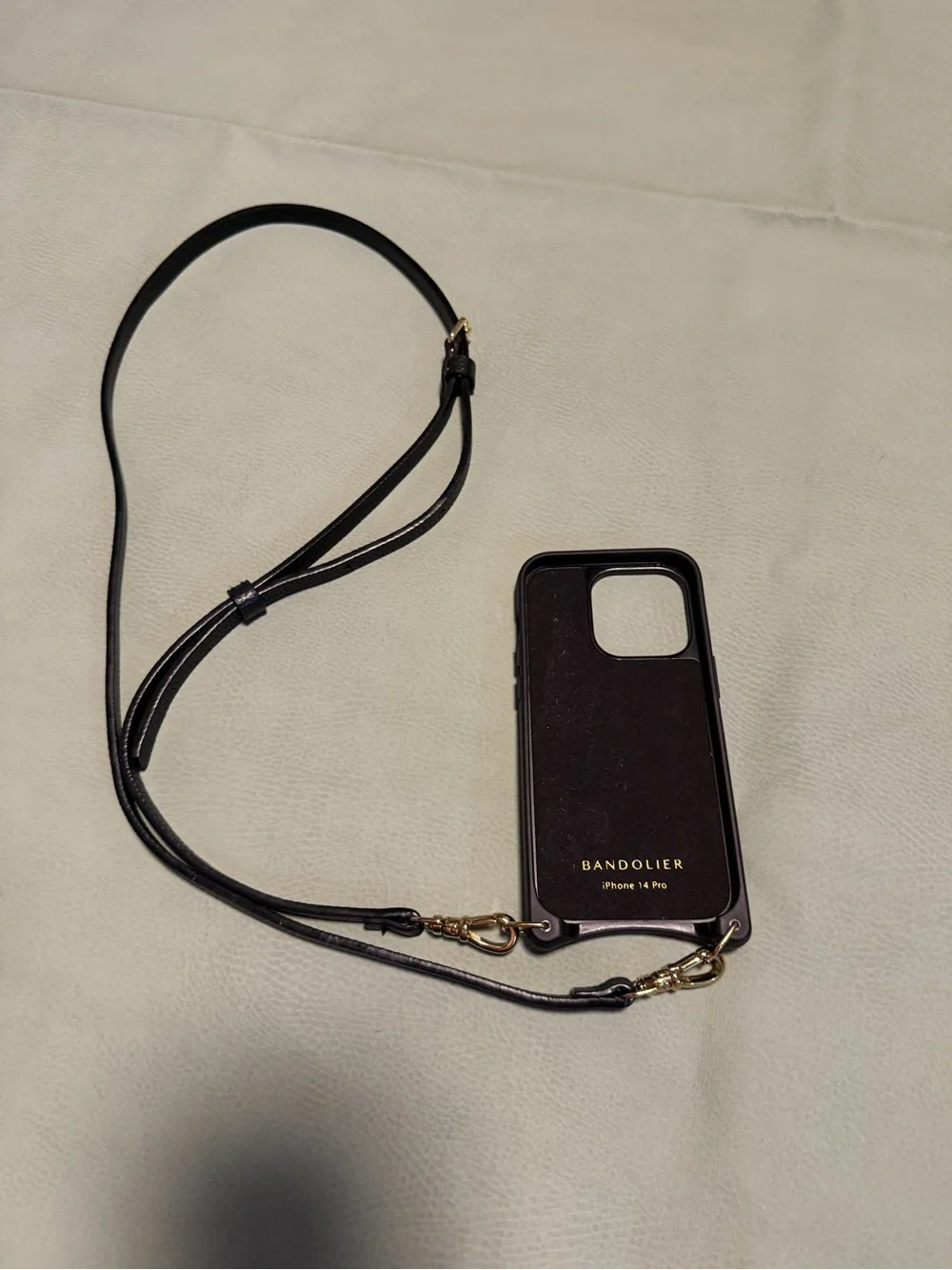 Bandolier black leather