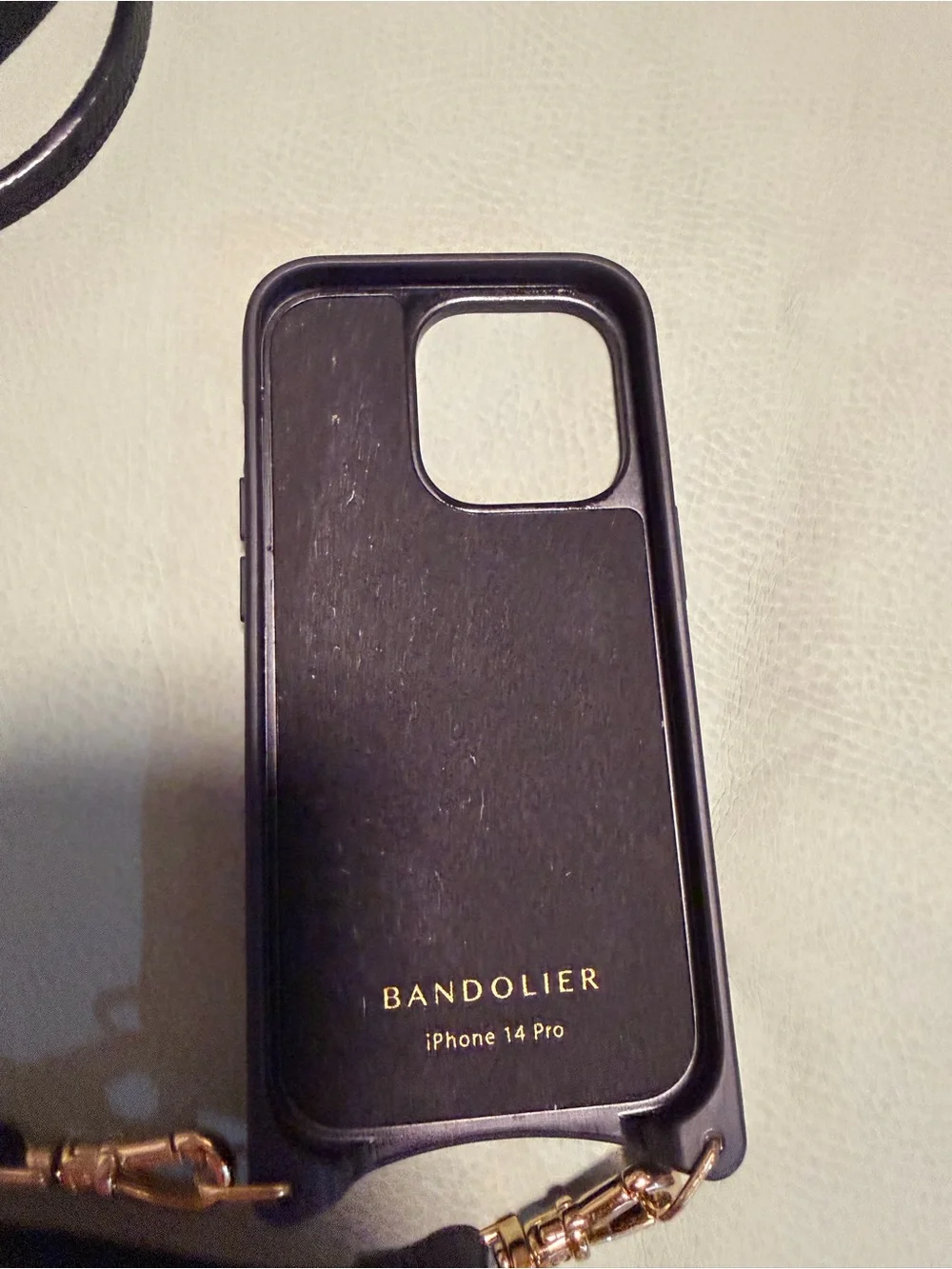 Bandolier black leather