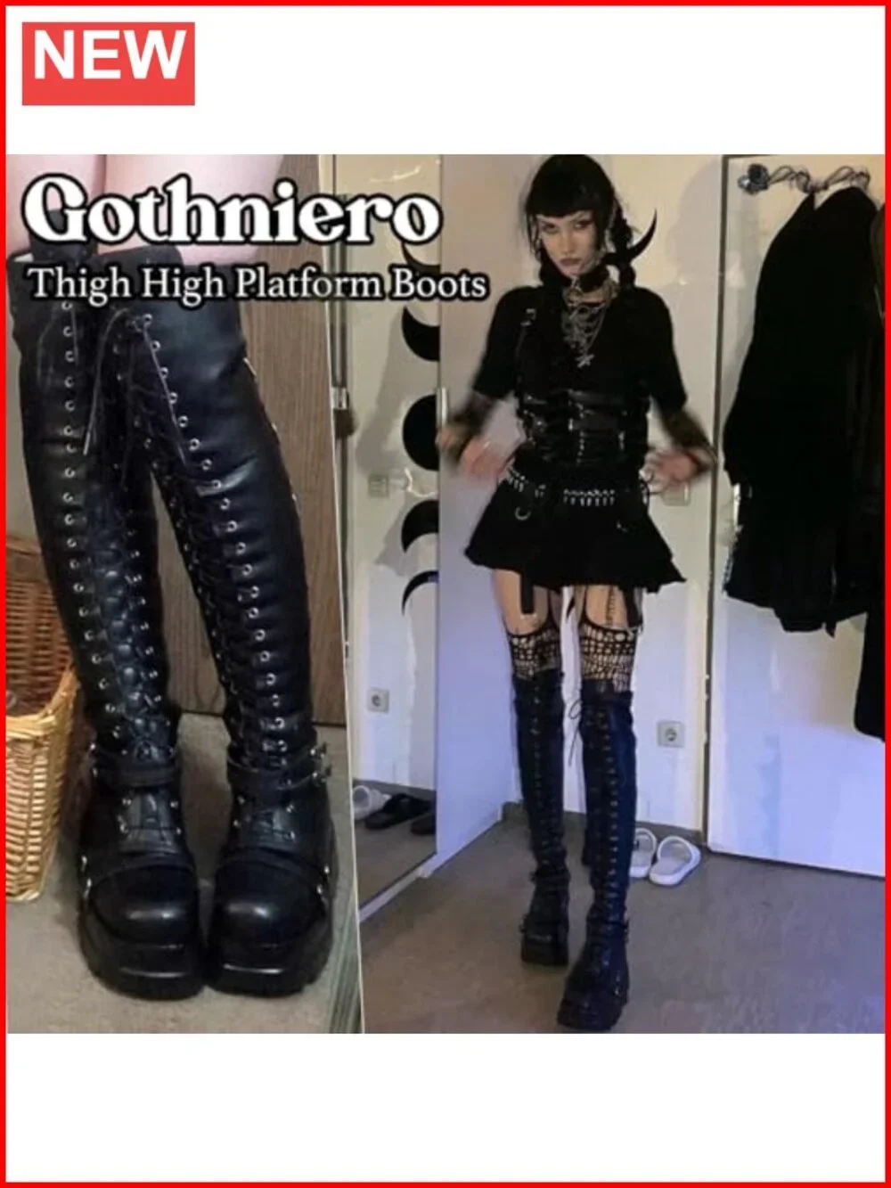 N/A black platform