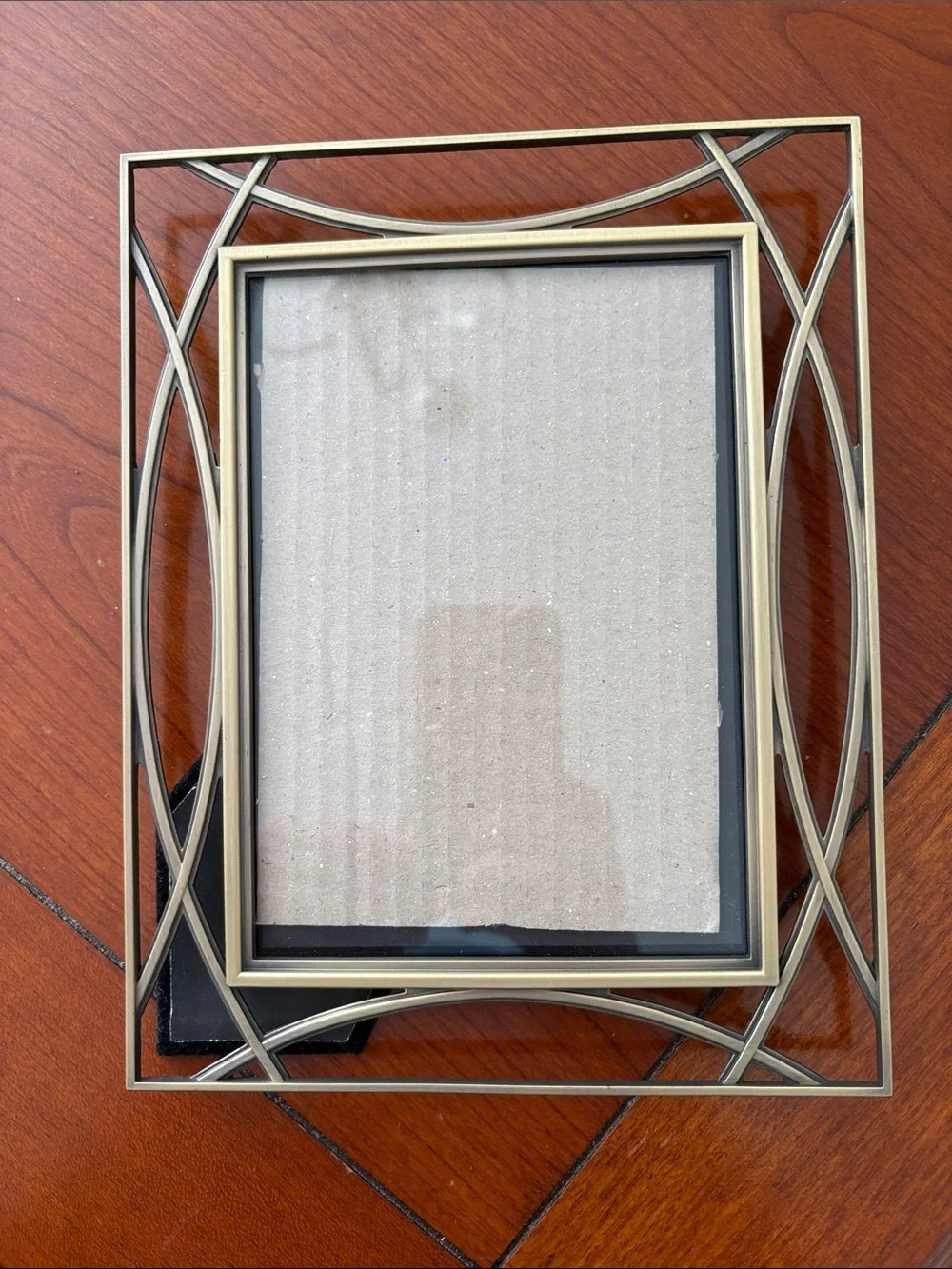 5x7 Metal Decorative Photo Frame in Antique Gold