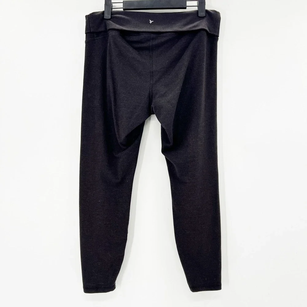 Old Navy Leggings Maternity M Black‎ Good PowerChill Go-Dry High Rise Active